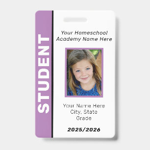 Homeschool Student ID Badge