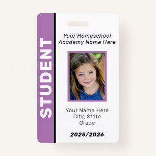 Homeschool Student ID Badge