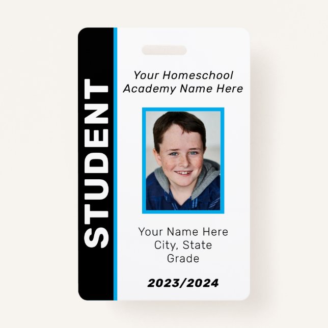 Homeschool Student ID Badge (Front)