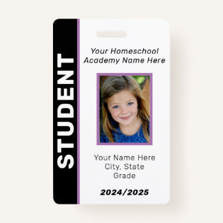 Homeschool Student ID Badge
