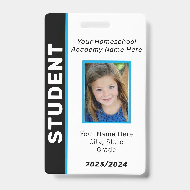 Homeschool Student ID Badge (Front)