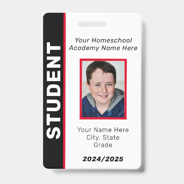 Homeschool Student ID Badge (Front)