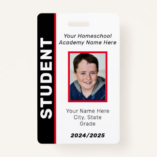 Homeschool Student ID Badge