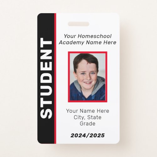 Homeschool Student ID Badge