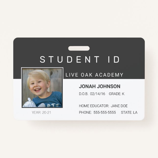 Homeschool Student ID Badge | Paper Airplanes (Front)