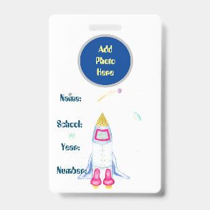 Homeschool Student ID Badge - Rocketship