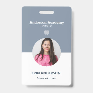 Homeschool Student or Teacher Parent Photo ID Badge