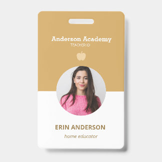 Homeschool Student or Teacher Parent Photo ID Badge
