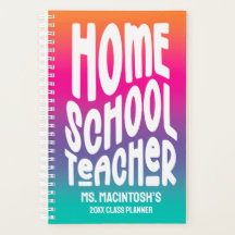 Homeschool Teacher Colorful Ombre