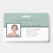 Homeschool Teacher ID Badge Elegant Floral