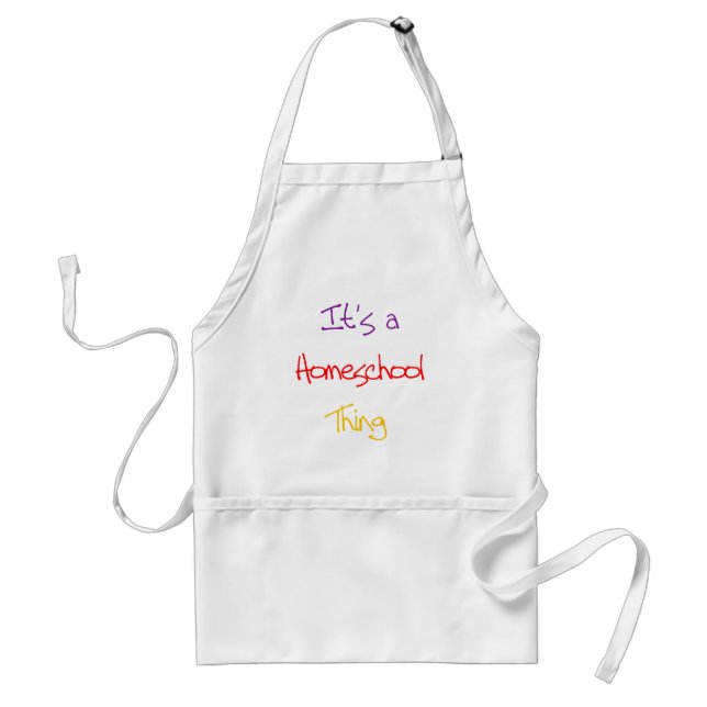 Homeschool Thing Adult Apron (Front)