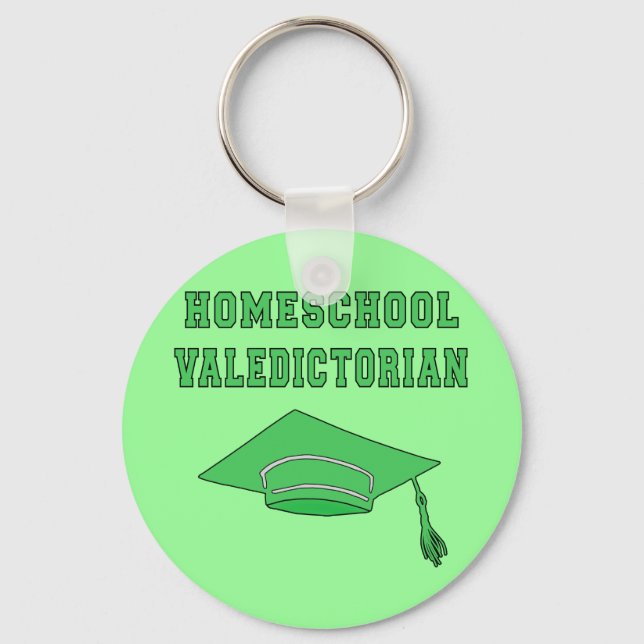 Homeschool Valedictorian Products Keychain (Front)