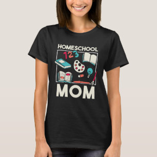 Homeschooler Books And Art Supplies Design Homesch T-Shirt