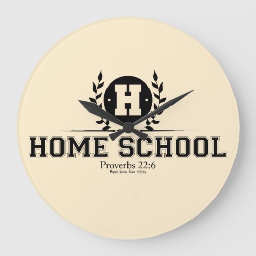 Homeschooling for Families Large Clock