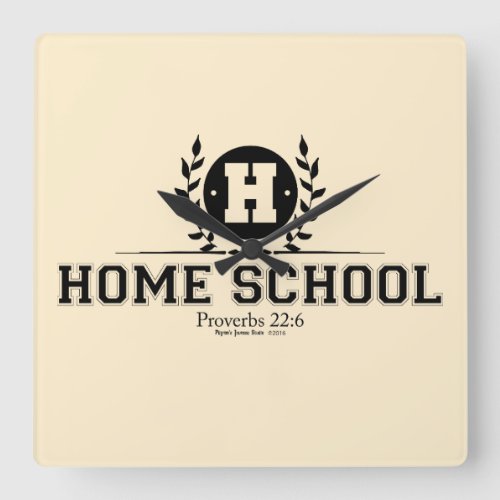 Homeschooling for Families Square Wall Clock