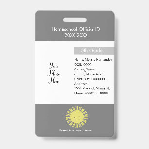 Homeschooling Unschooling Private Student Badge
