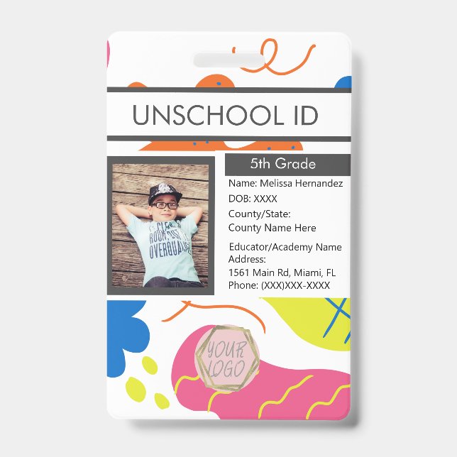 Homeschooling Unschooling Student Fun Badge (Front)