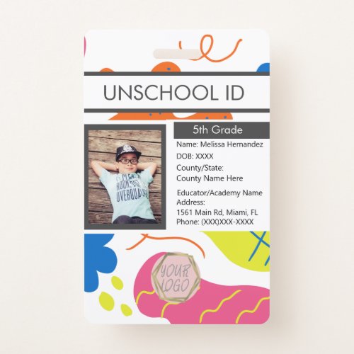 Homeschooling Unschooling Student Fun Badge