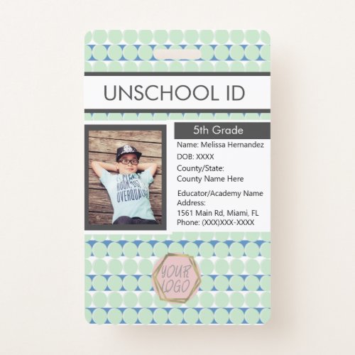 Homeschooling Unschooling Student Pattern Badge