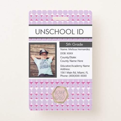 Homeschooling Unschooling Student Pattern Badge