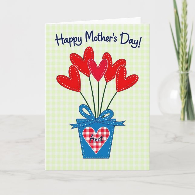 Homespun Heart Mothers Day Card (Front)