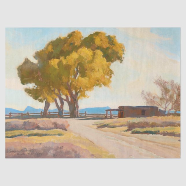 Homestead by Maynard Dixon Tissue Paper (Front)