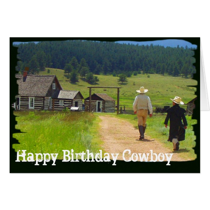 Homestead Cowboy Birthday Card