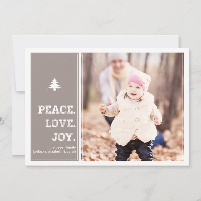 Homestead - Holiday Photo Card - Pink (Front)