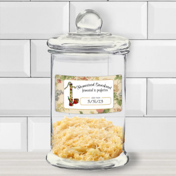 Homestead Lacto-fermented Vegetables Jar Label by colorwash at Zazzle
