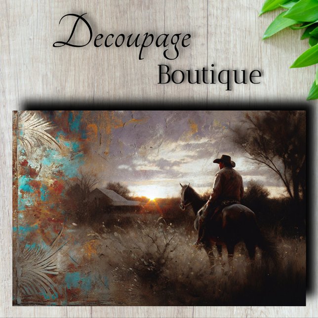 Homestead Sunset Decoupage Tissue Paper (Homestead Sunset Decoupage Tissue Paper)