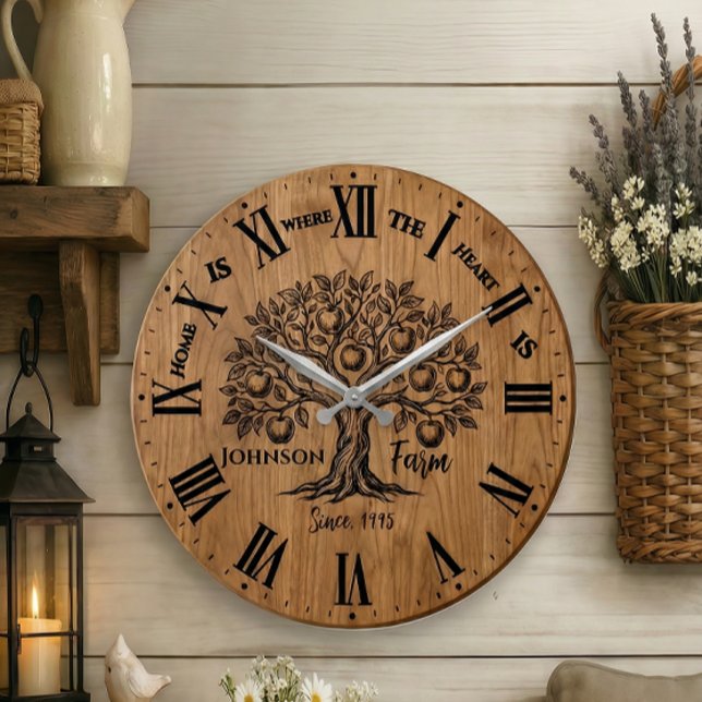 Homestead Wall Clock | Custom Name & Year  (Creator Uploaded)