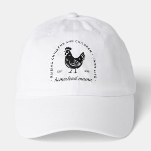Homesteader chicken mama sahm funny mom quotes hat