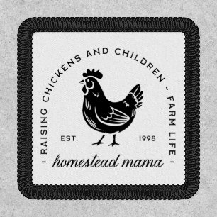 Homesteader chicken mama sahm funny mom quotes patch