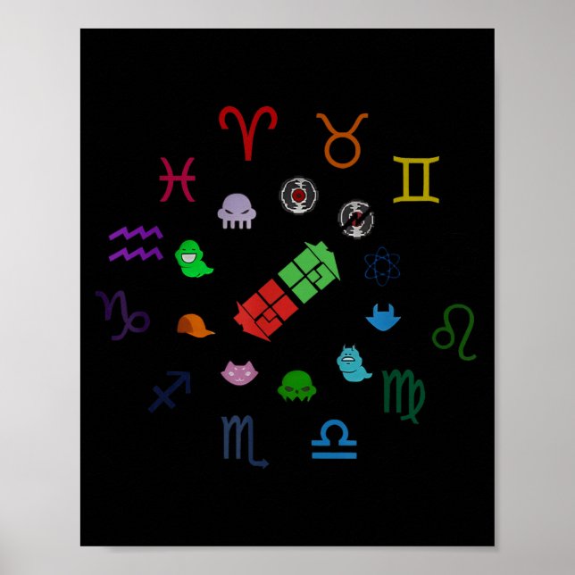 Homestuck Emblems Zodiac Signs Funny Men Women Kid (Front)