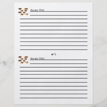 Homestyle Cooking Recipe Card Flyer by NotionsbyNique at Zazzle
