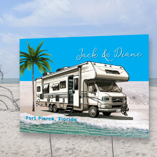 Hometown Camping Campsite Class C Personalized Sign