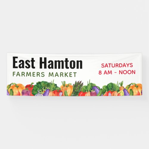 Hometown Farmers Market Stand Banner