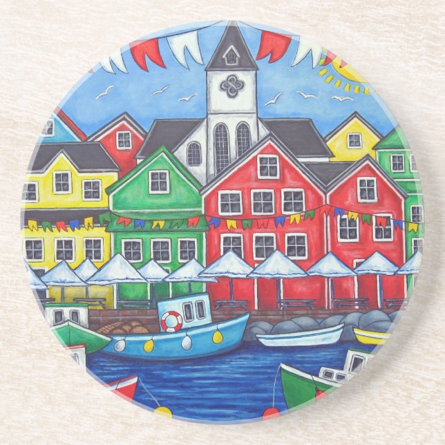 Hometown Festival Coaster by Lisa Lorenz (Front)