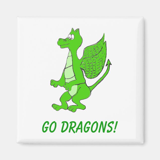 "Hometown Pride" Square Refrigerator Magnet (Front)