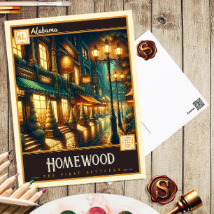 Homewood, Alabama   Vintage Postcard