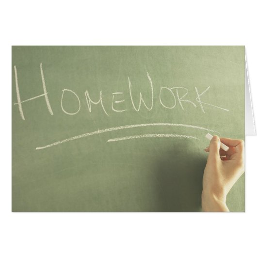 Homework Banner Cards (Front Horizontal)