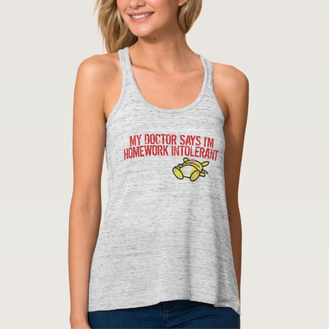 Homework Intollerant Tank Top (Front)