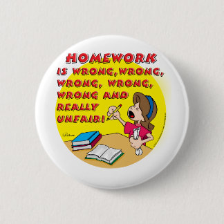 Homework is wrong! (girl) button
