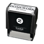 Homework Stamp Personalized with Teacher's Name | Zazzle