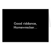 'Homewrecker BREAKUP CARDS' Cards (Front Horizontal)