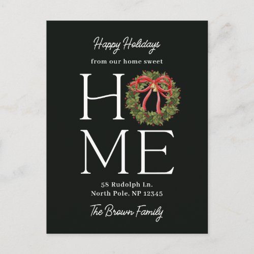 Homey Greeting Moving Announcement Postcard