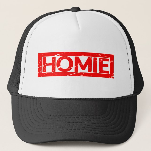Homie Stamp Trucker Hat (Front)