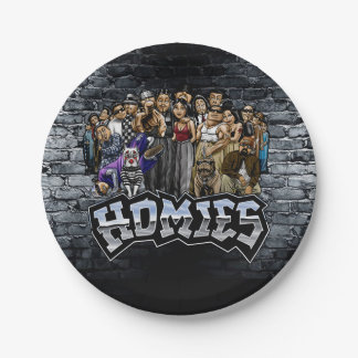 Homies Party Plates, Lil Homies Birthday Paper Plates