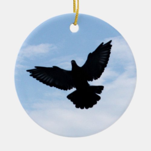 Homing Pigeon Coming Home Ornament