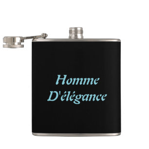 Homme D'élégance Vinyl Wrapped Flask
